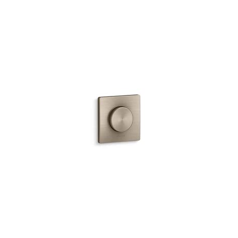 KOHLER Real Rain 1-Handle Wall-Mount Tub Diverter Faucet Trim Kit in Vibrant Brushed Bronze ...