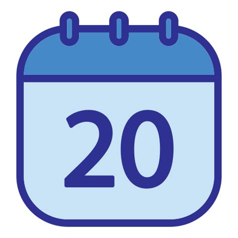 Calendar date Generic Blue icon