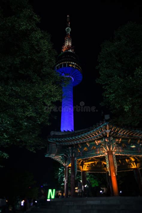 City Night View As Viewed from Namsan Tower Seoul South Korea Asia ...