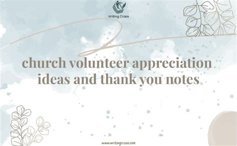 91+ Church volunteer appreciation ideas and thank you notes