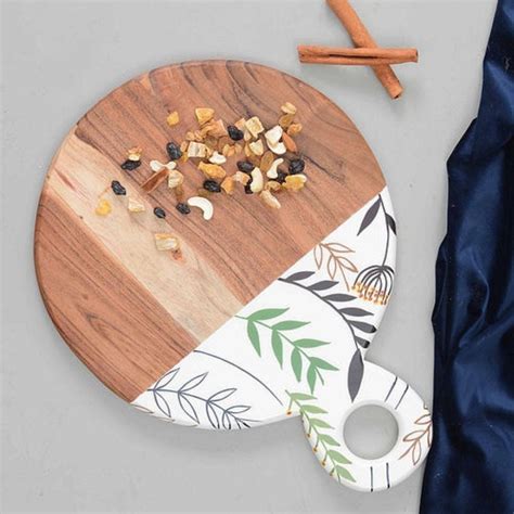 Brown Acacia Wooden Round Chopping Board, For Home at Rs 860/piece in Delhi