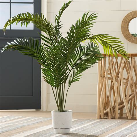 Highland Dunes Grover 60'' Faux Palm Plant in Pot & Reviews | Wayfair