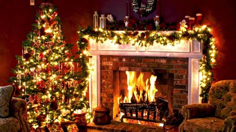 🔥 Free Download Holiday Christmas Tree Fireplace Wallpaper by ...