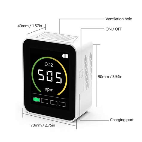 CO2 Detector 400~5000ppm CO2 Detection Scope Intelligent Home Life ...