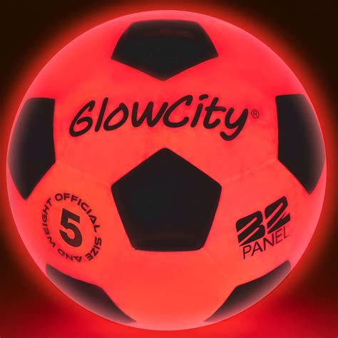 Amazon Lowest Price: GlowCity Glow in The Dark Soccer Ball- Light Up ...