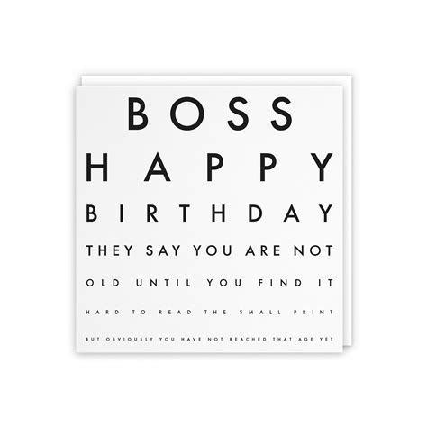 Boss Humorous Joke Birthday Card Boss They Say You Are Not - Etsy UK