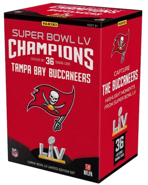 Panini Tampa Bay Buccaneers Super Bowl LV Champions Checklist, Info