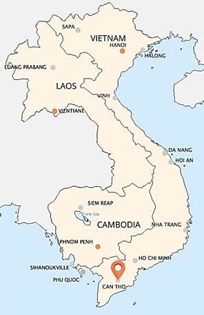 Map of Can Tho, Vietnam. | Download Scientific Diagram