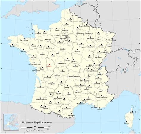 ROAD MAP POITIERS : maps of Poitiers 86000