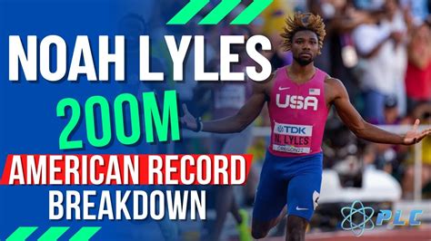 Noah Lyles World Championships Final 200m American Record 19.31 - YouTube