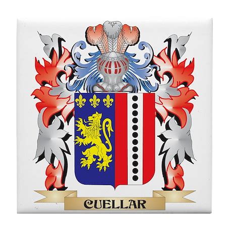 Cuellar Coat of Arms - Family Crest Tile Coaster by Admin_CP2183672