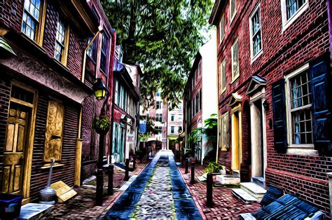 Philadelphia's Elfreth's Alley Photograph by Bill Cannon