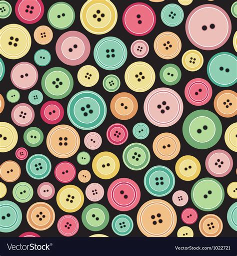 Sewing buttons as seamless pattern Royalty Free Vector Image