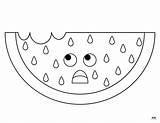 Watermelon Coloring Pages sketch template