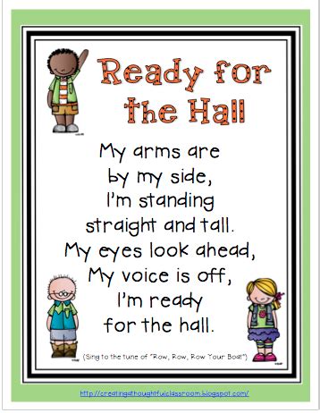 Creating a Thoughtful Classroom: Monday Made It- FREEBIE Line Up Song Poster & Let's Get ...