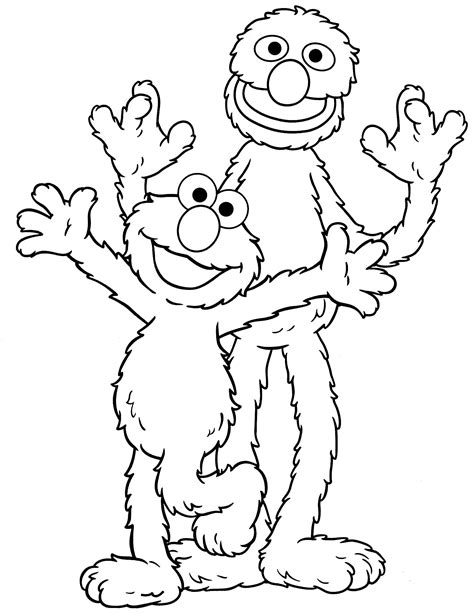 Elmo Alphabet Coloring Pages - pietercabe