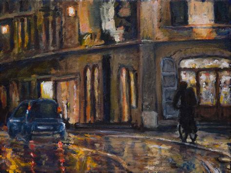 Rainy Night Painting at PaintingValley.com | Explore collection of ...