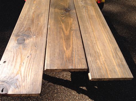 Classic dark stained southern yellow pine. These have pre-conditioner and two coats of stain ...