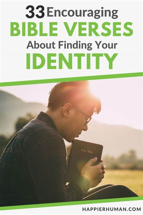 33 Encouraging Bible Verses About Finding Your Identity - Happier Human