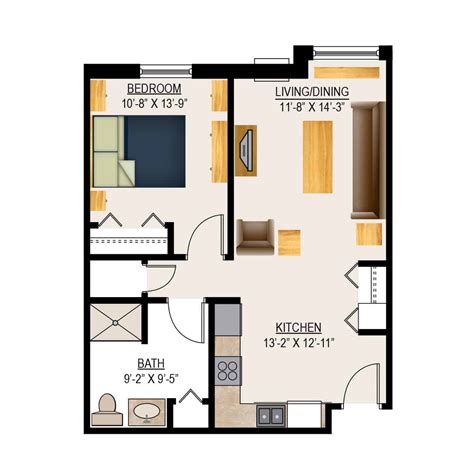 Retirement Home Floor Plans, Assisted Living Floor Plans