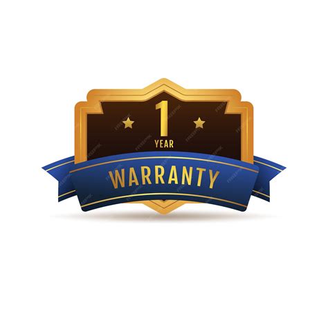 Premium Vector | Premium gold 1 year warranty shield shape label badge ...