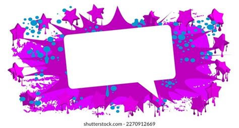 Speech Bubble Graffiti Background Abstract Modern Stock Vector (Royalty Free) 2270912669 ...