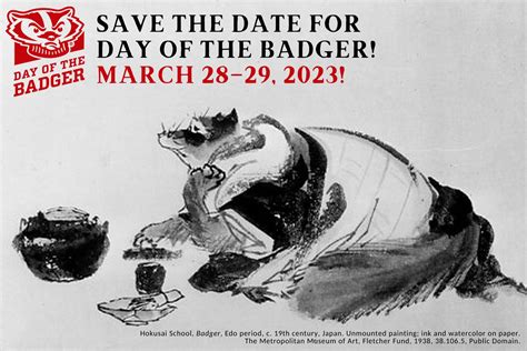 DAY OF THE BADGER 2023 BEGINS TOMORROW!!! – Department of Art History – UW–Madison