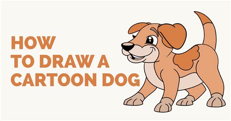 How to draw a Cartoon Dog | Easy Drawing Guides