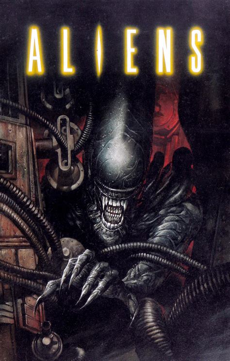 "Aliens, Book 2: Nightmare Asylum" (c.1993) cover by Dave Dorman : r/LV426