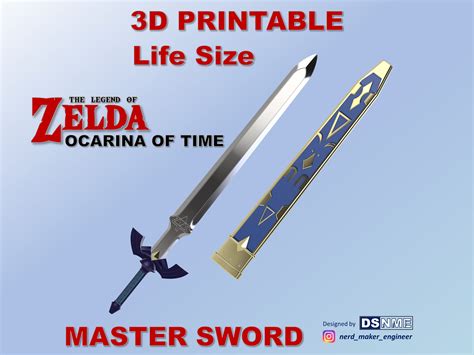 FULLY ASSEMBLED Zelda - Sheath for Master Sword - Breath of the Wild ...