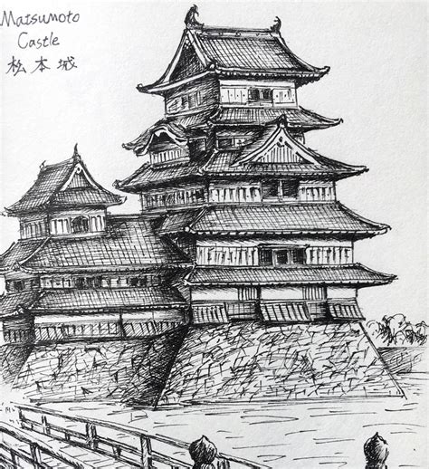 Japanese Castle- Matsumoto Castle by EasonHou on DeviantArt