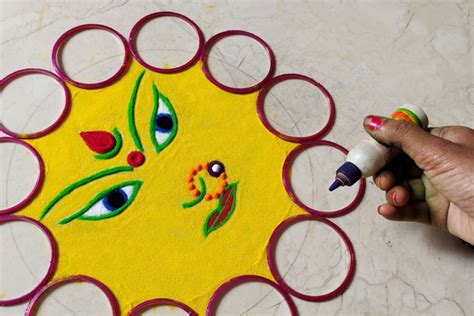 navratri rangoli designs 2023: latest and simple rangoli designs images, pics and photos ...