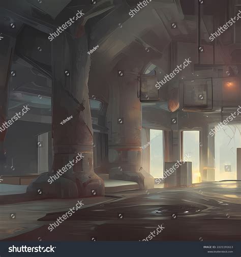 Sci Fi Room Concept Art Idea Stock Illustration 2221191613 | Shutterstock