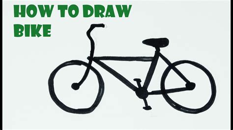 How to Draw a Cartoon Bike - YouTube