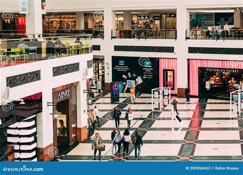 People Walking Indoor Arkadia Shopping Mall. Editorial Photography - Image of europe, arkadia ...