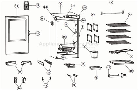 Masterbuilt Propane Smoker Parts Diagram