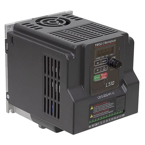 2 HP TECO VFD Motor Controller 230 Volt AC 1Phase Input 3 Phase Output Variable Frequency Drive ...