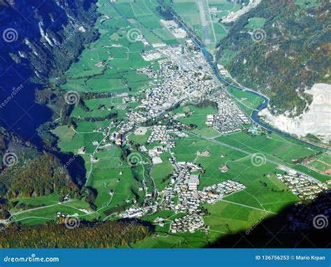 The Town of Nestal and the Settlement of Riedern in the Alpine Valley ...