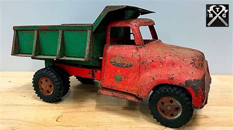 1950's Tonka Dump Truck Restoration - Antique Toy Restoring - YouTube