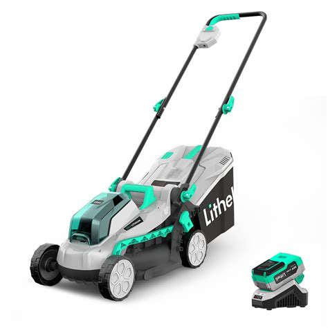 Litheli Cordless Lawn Mower 13 Inch, 5 Heights, 20V Electric Lawn ...