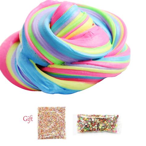 Non Toxic Fluffy Slime Stress Relief Sludge Toys Hobbies Finger Stress Reliever Toys Fidget Gel ...