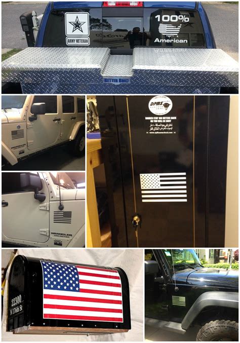 American Flag decals for Jeeps | American flag decal, Flag decal, American flag sticker