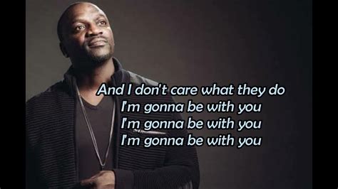 BE WITH YOU - AKON (LYRICS) - YouTube