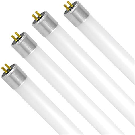 Luxrite 4FT LED Tube Light, T5 HO, 25W (54W Equivalent), 3500K Natural White, 3300 Lumens ...