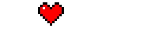 Minecraft heart pixel art