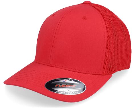 Mesh Red Trucker Flexfit - Flexfit cap | Hatstoreworld.com