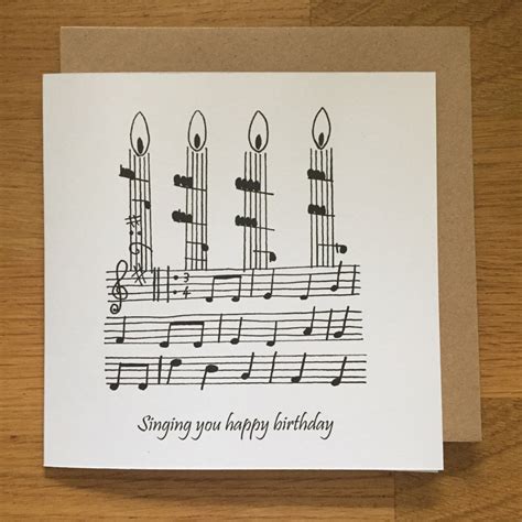 Birthday Card, Happy Birthday Card, Music, Singing, Choir - Etsy UK