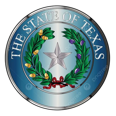 Metal Texas State Seal United States Of America Territory Illustration ...