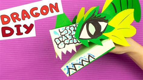 Easy DIY Paper Dragon Puppet TikTok / How I MADE a DRAGON PUPET / DIY ...