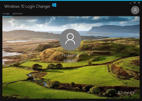 the windows 10 login changer screen is shown in this screenshote image